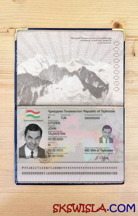 Tadżykistan zdjęcie do paszportu pliki PSD, skan i fotografowany obraz